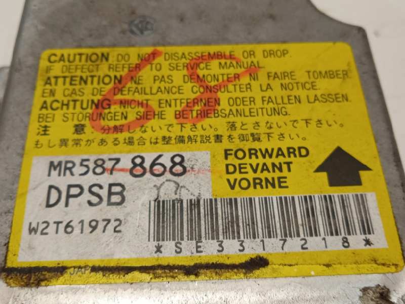 Recambio de centralita airbag para mitsubishi outlander (cu0w) 2.0 cat referencia OEM IAM MR587868  W2T61972