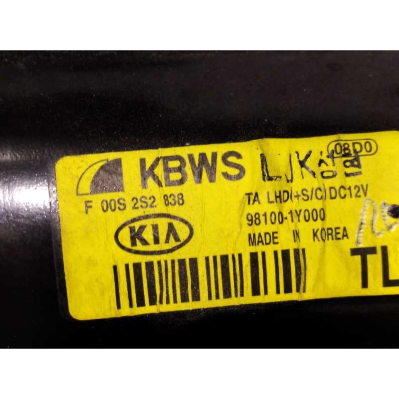 Recambio de motor limpia delantero para kia picanto 1.0 cat referencia OEM IAM 981001Y000  