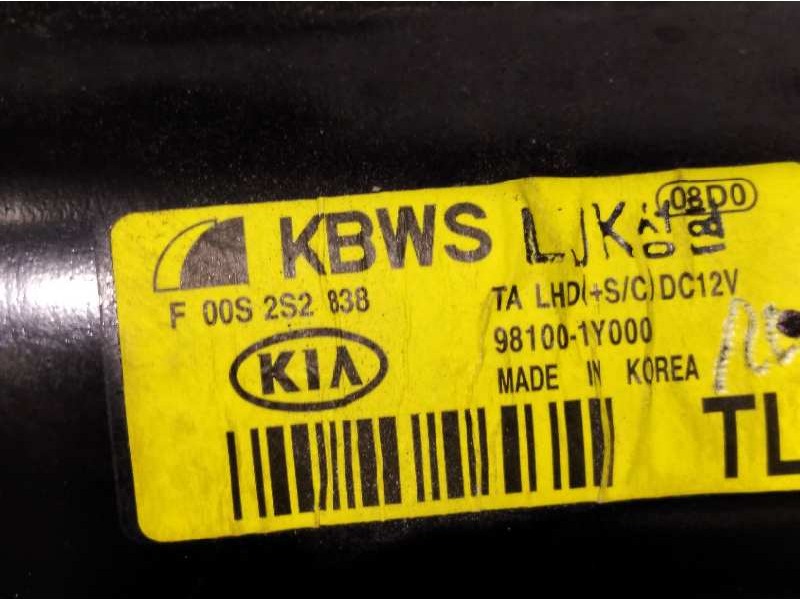 Recambio de motor limpia delantero para kia picanto 1.0 cat referencia OEM IAM 981001Y000  