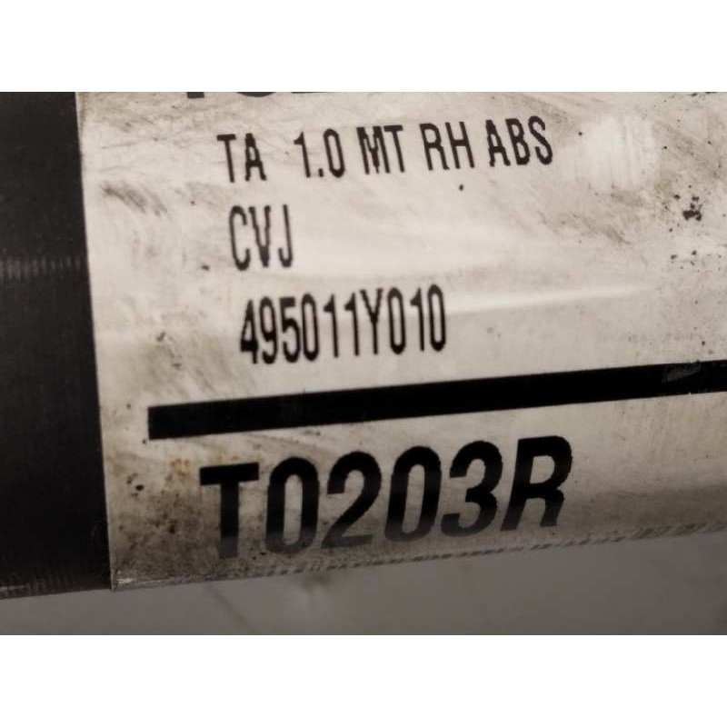 Recambio de transmision delantera derecha para kia picanto 1.0 cat referencia OEM IAM 495011Y010  