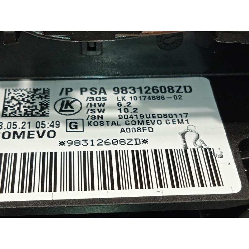 Recambio de mando intermitentes para peugeot 3008 allure referencia OEM IAM 98312608ZD  