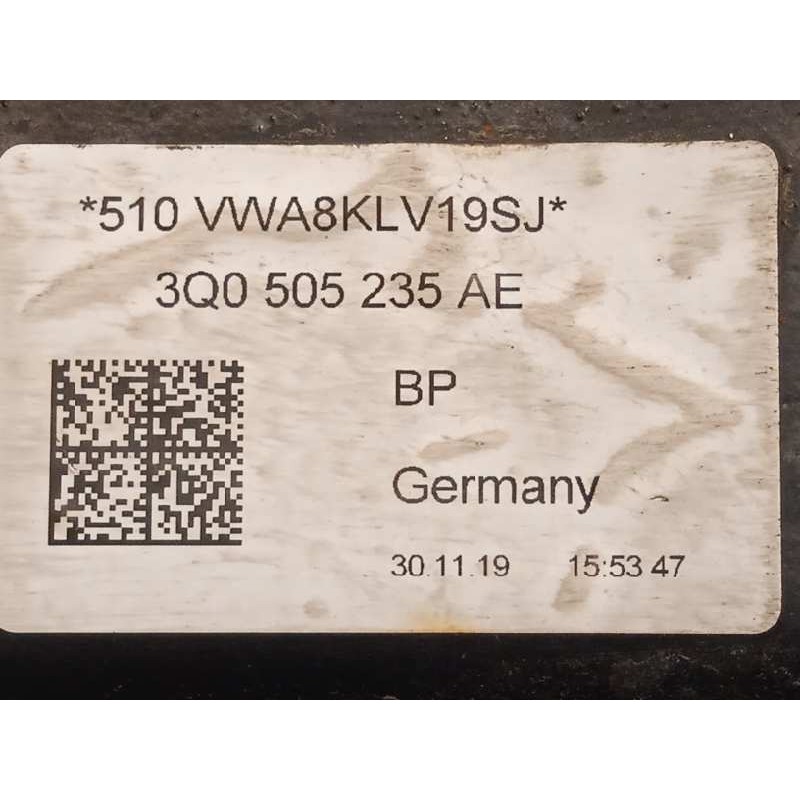Recambio de puente trasero para audi a3 sedán (8vm) referencia OEM IAM 3Q0505235AE  