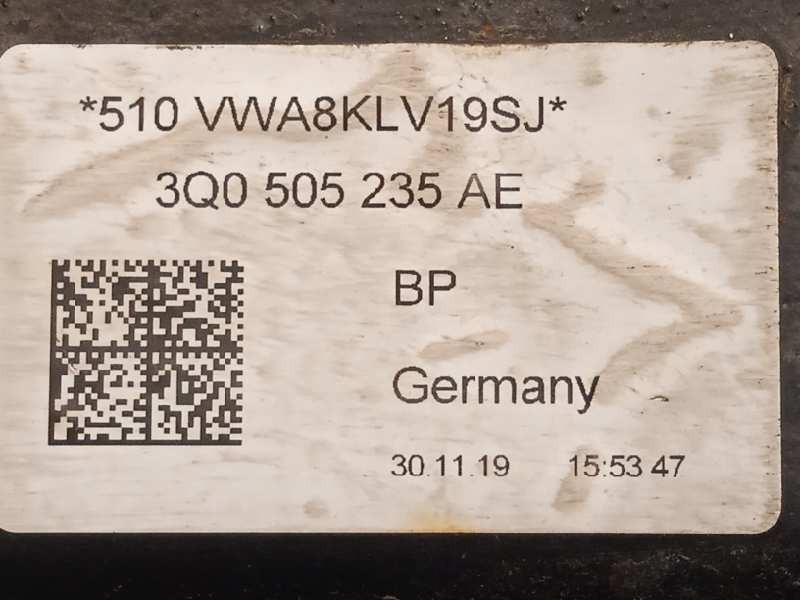 Recambio de puente trasero para audi a3 sedán (8vm) referencia OEM IAM 3Q0505235AE  