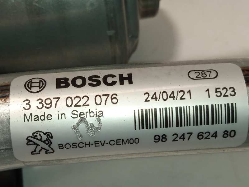 Recambio de motor limpia delantero para peugeot 3008 allure referencia OEM IAM 9824762480 1397225003 3397022076