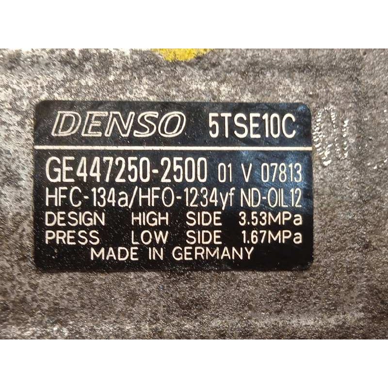 Recambio de compresor aire acondicionado para toyota yaris 1.5 16v cat referencia OEM IAM 883100DA70  4472502500