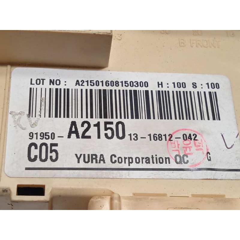 Recambio de caja reles / fusibles para kia cee´d 1.4 crdi cat referencia OEM IAM 91950A2150  