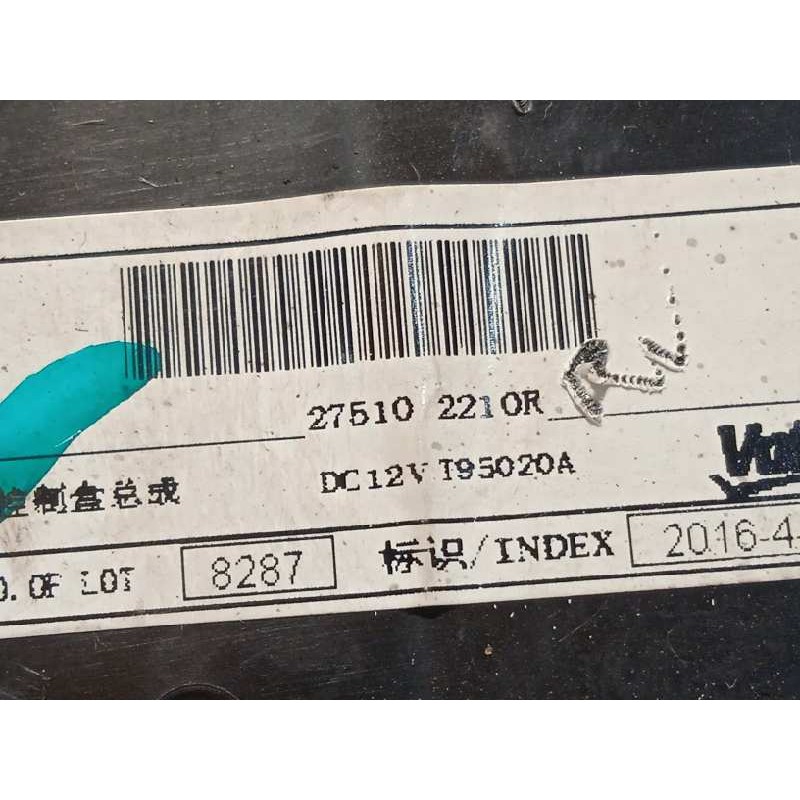 Recambio de mando climatizador para renault kadjar 1.6 dci diesel fap energy referencia OEM IAM 275102210R  