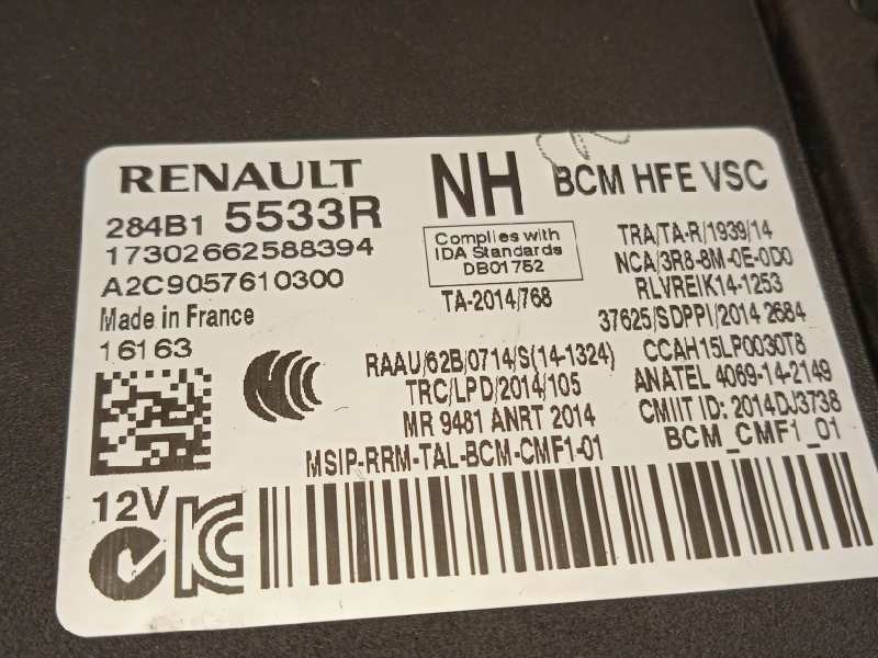 Recambio de modulo electronico para renault kadjar 1.6 dci diesel fap energy referencia OEM IAM 284B15533R  
