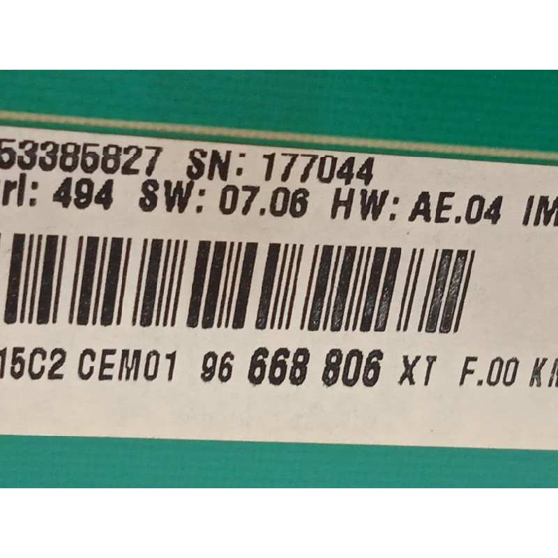 Recambio de cuadro instrumentos para citroën c3 tonic referencia OEM IAM 96668806XT  98041181XT