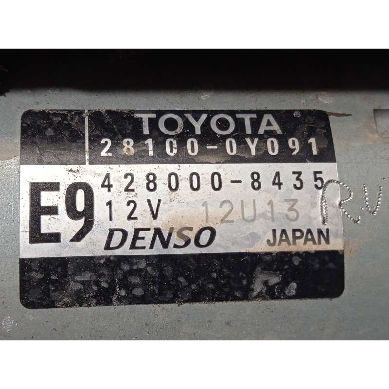 Recambio de motor arranque para toyota yaris 1.5 16v cat referencia OEM IAM 281000Y091  4280008435