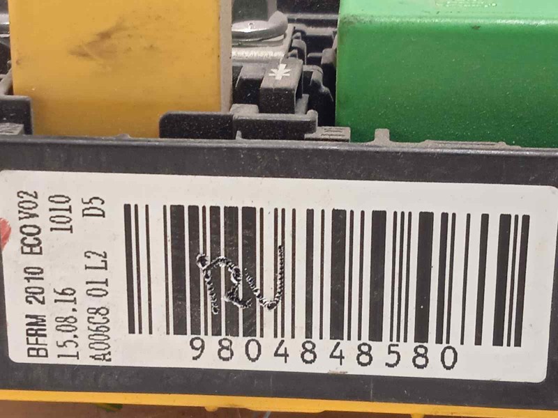 Recambio de caja reles / fusibles para citroën c4 picasso feel edition referencia OEM IAM 9804848580  