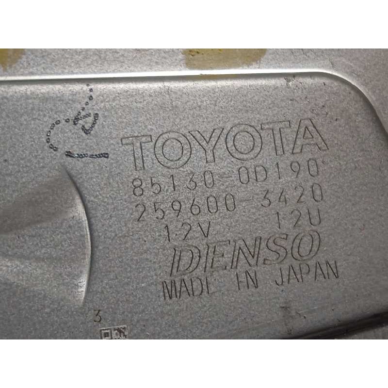 Recambio de motor limpia trasero para toyota yaris 1.5 16v cat referencia OEM IAM 851300D190  