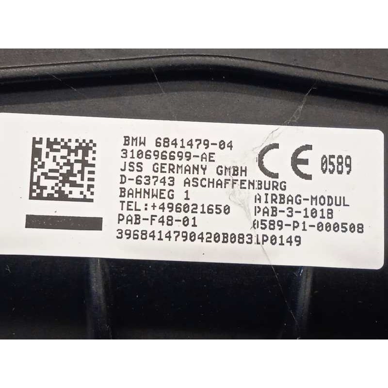 Recambio de kit airbag para bmw serie x1 (f48) 1.5 12v referencia OEM IAM 51456969855 72129296849 32307887356