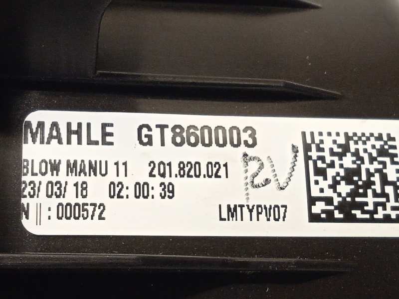 Recambio de motor calefaccion para volkswagen polo 1.0 tsi referencia OEM IAM 2Q1820021  GT860003