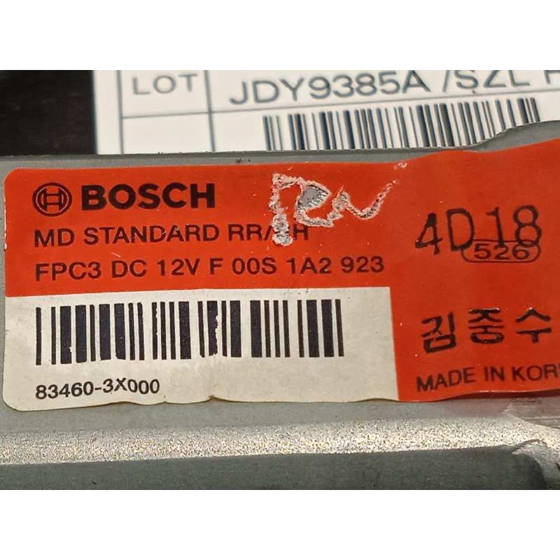 Recambio de elevalunas trasero derecho para hyundai elantra (md) tecno referencia OEM IAM 834803X000  834603X000