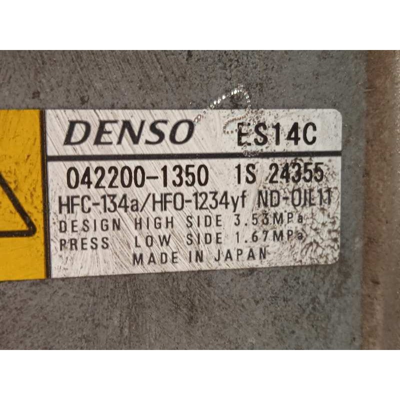 Recambio de compresor aire acondicionado para toyota yaris hybrid feel! referencia OEM IAM 0422001350  8837052012