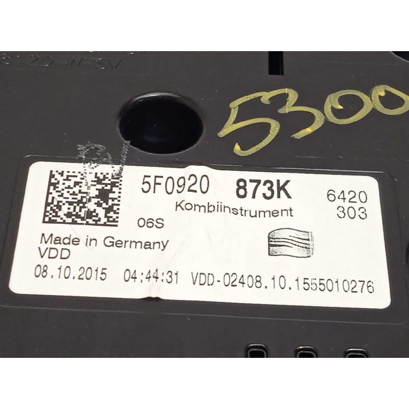 Recambio de cuadro instrumentos para seat leon st (5f8) x-perience 4drive referencia OEM IAM 5F0920873K  
