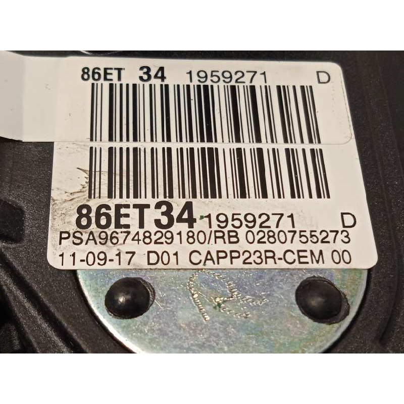 Recambio de potenciometro pedal para opel grandland x 1.6 16v cdti dpf referencia OEM IAM 9674829180  