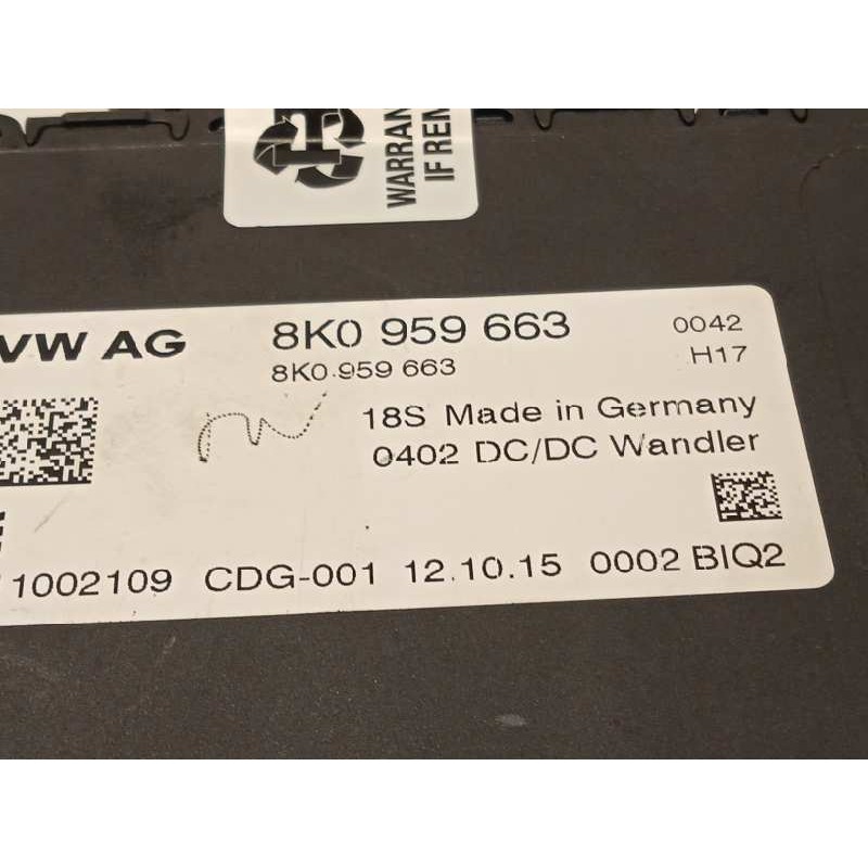 Recambio de modulo electronico para porsche macan (typ ) s diesel referencia OEM IAM 8K0959663  