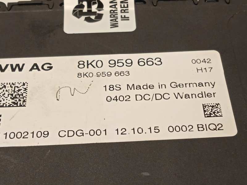 Recambio de modulo electronico para porsche macan (typ ) s diesel referencia OEM IAM 8K0959663  