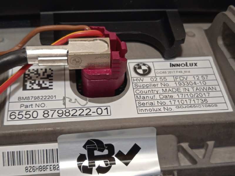 Recambio de pantalla multifuncion para bmw serie x1 (f48) xdrive20i xline referencia OEM IAM 65508798222  65508798222