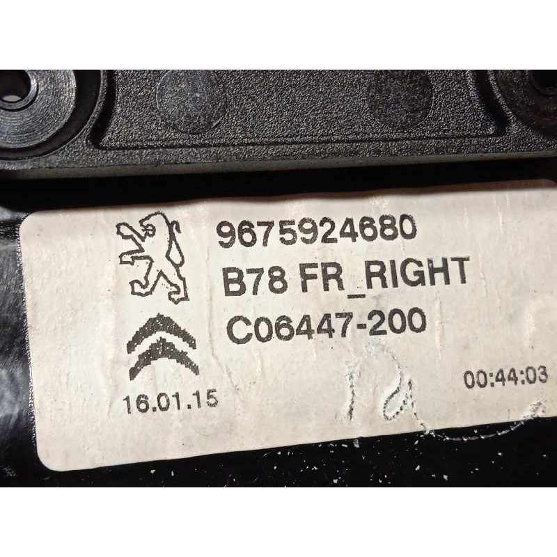 Recambio de elevalunas delantero derecho para citroën c4 picasso intensive referencia OEM IAM 9675924680  9675288880