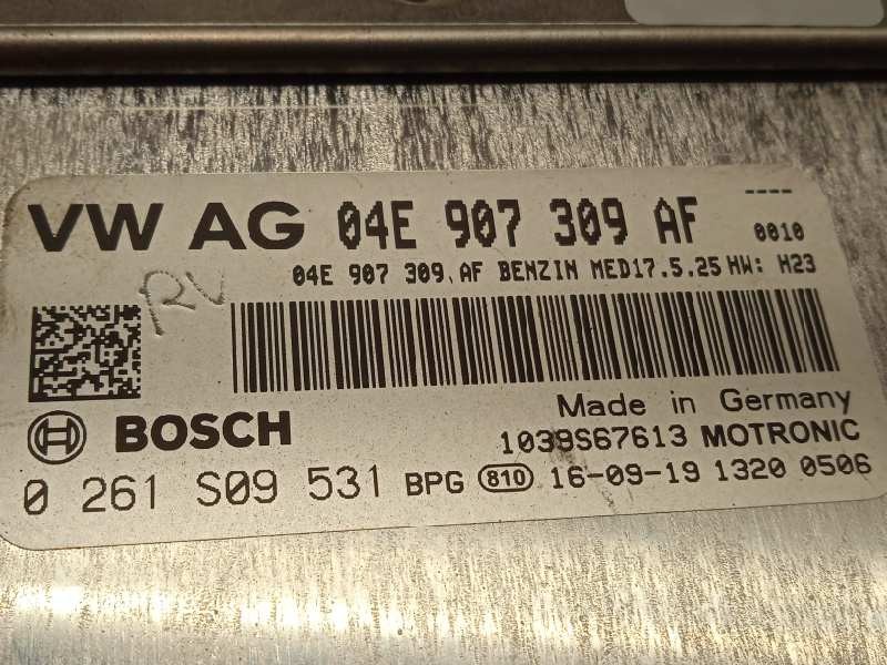Recambio de centralita motor uce para skoda fabia 1.2 tsi referencia OEM IAM 04E907309AF  0261S09531