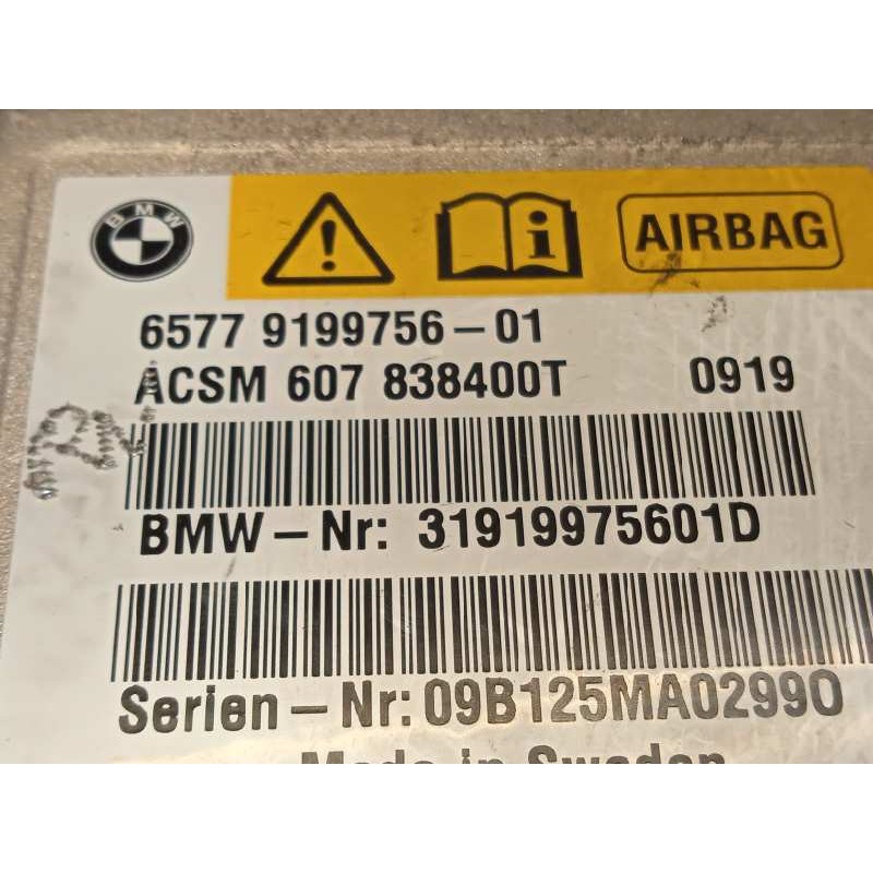 Recambio de centralita airbag para bmw serie 7 (f01/f02) 730ld referencia OEM IAM 65779199756  