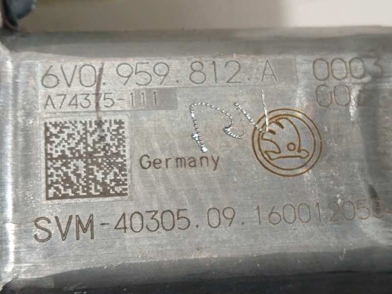 Recambio de elevalunas trasero derecho para skoda fabia 1.2 tsi referencia OEM IAM 6V0959812A  