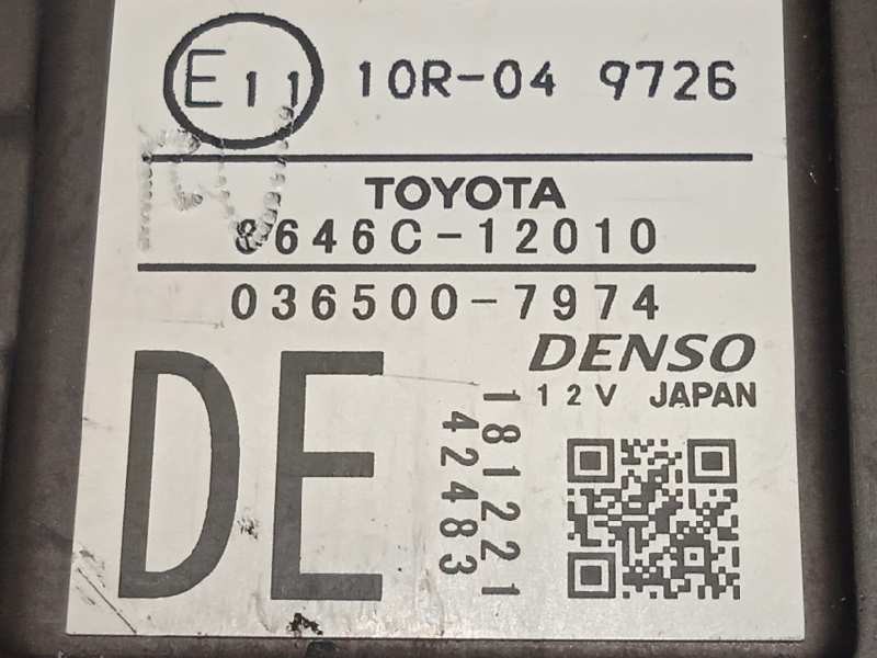 Recambio de modulo electronico para toyota corolla (e21) hybrid active referencia OEM IAM 8646C12010  