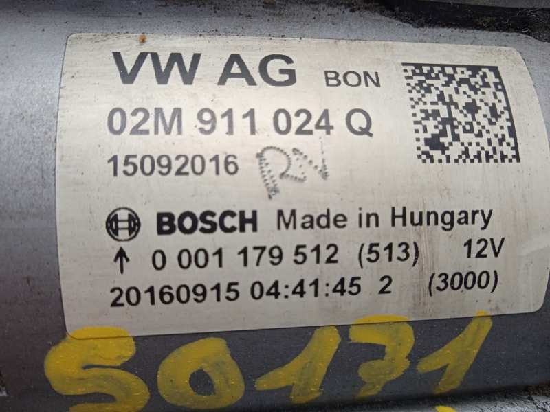 Recambio de motor arranque para skoda fabia 1.2 tsi referencia OEM IAM 02M911024Q  0001179512