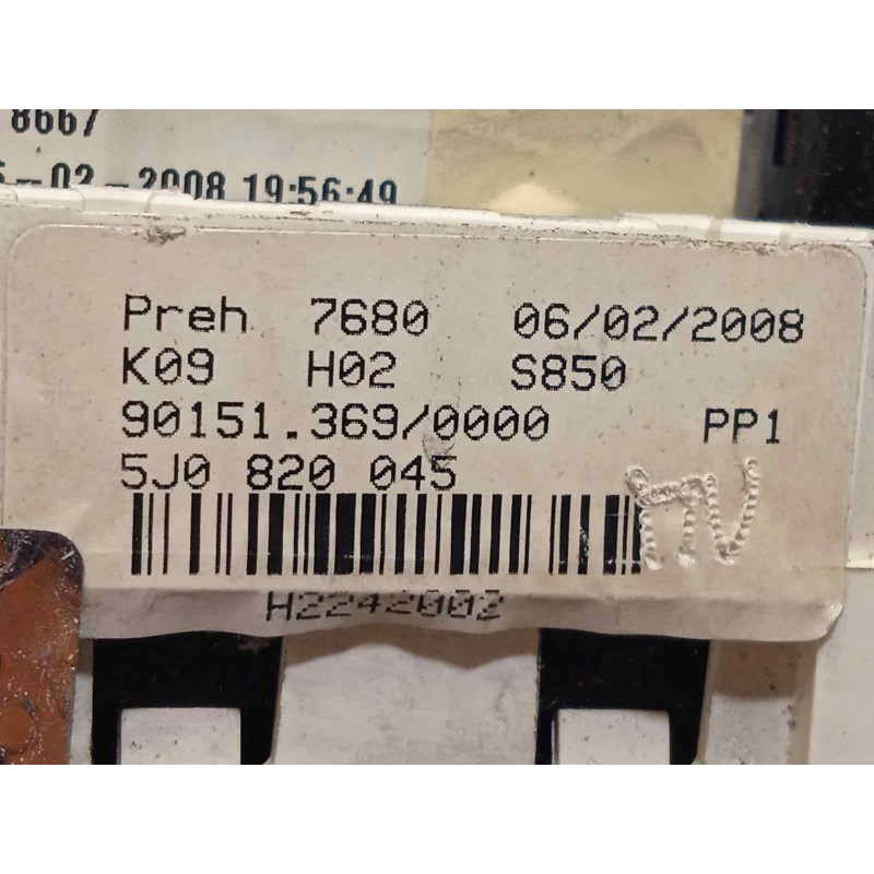 Recambio de mando calefaccion / aire acondicionado para skoda fabia (5j2 ) style referencia OEM IAM 5J0820045  5J08200459B9