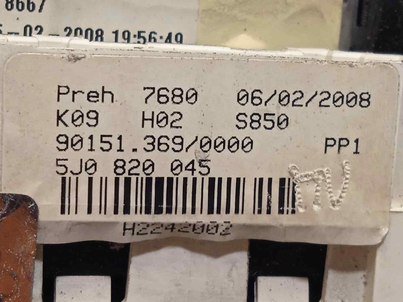 Recambio de mando calefaccion / aire acondicionado para skoda fabia (5j2 ) style referencia OEM IAM 5J0820045  5J08200459B9