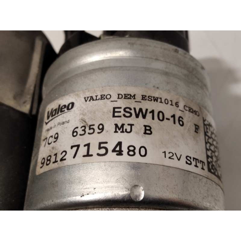 Recambio de motor arranque para peugeot 3008 gt line referencia OEM IAM 9812715480  ESW1016