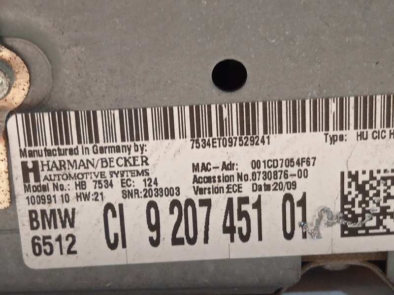Recambio de sistema navegacion gps para bmw serie 7 (f01/f02) 730ld referencia OEM IAM 65129207451  
