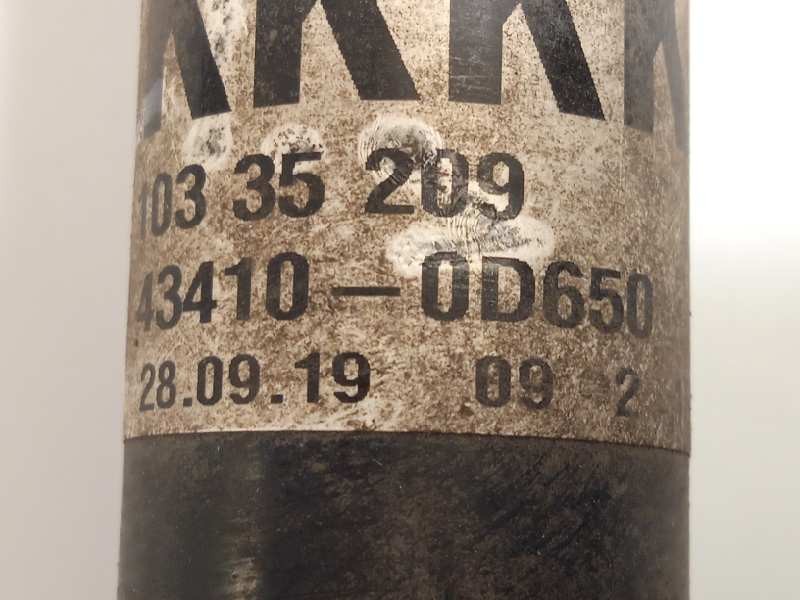 Recambio de transmision delantera derecha para toyota yaris 1.0 cat referencia OEM IAM 43100D650  