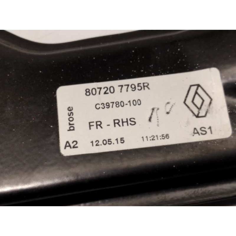 Recambio de elevalunas delantero derecho para renault kadjar zen referencia OEM IAM 807207795R  