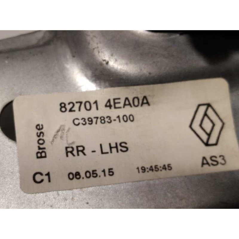Recambio de elevalunas trasero izquierdo para renault kadjar zen referencia OEM IAM 827014EA0A  