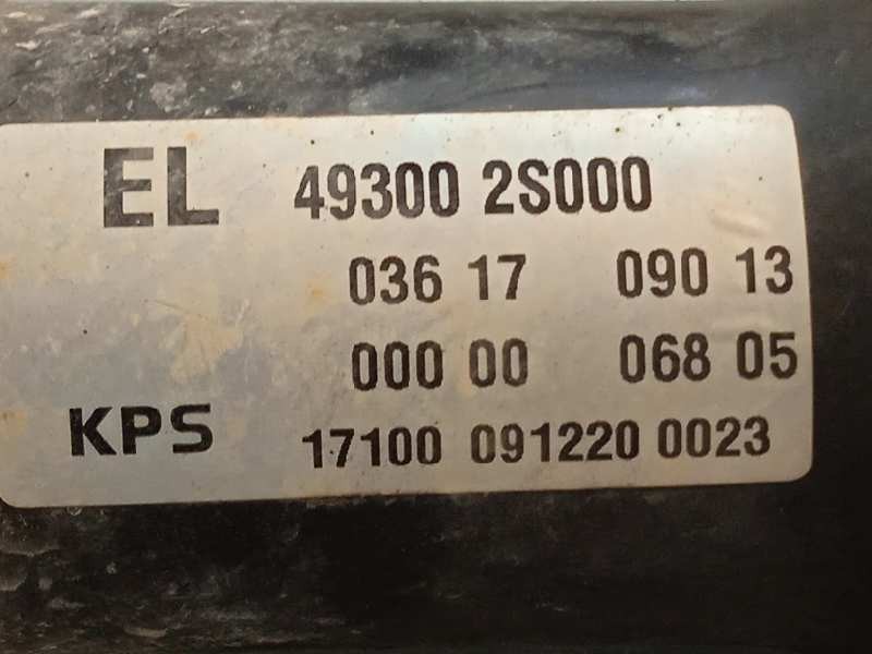 Recambio de transmision central para hyundai ix35 2.0 crdi cat referencia OEM IAM 493002S000  