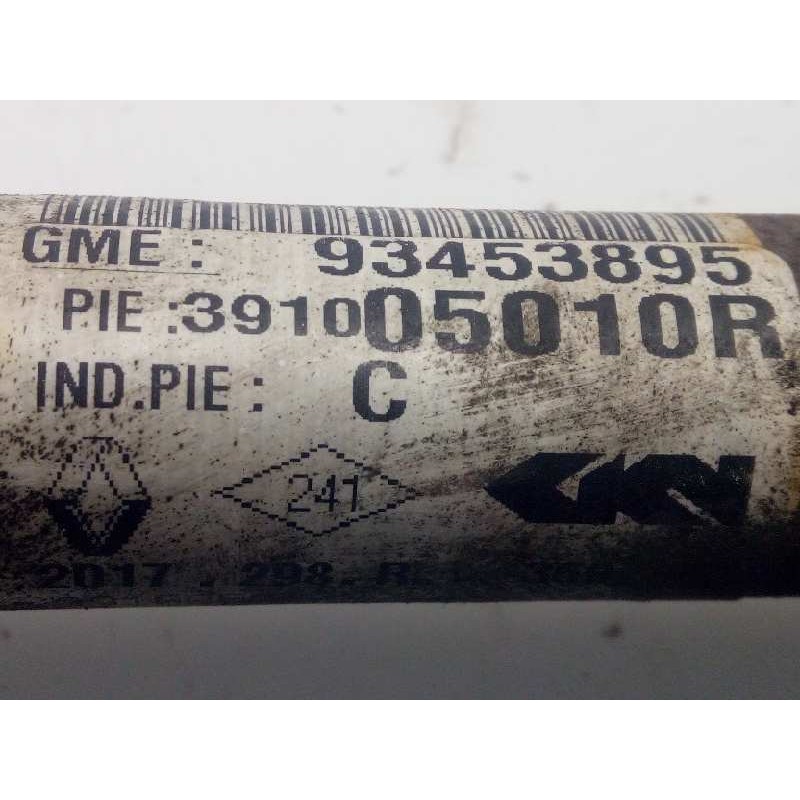 Recambio de transmision delantera derecha para renault trafic combi 1.6 dci diesel energy referencia OEM IAM 391005010R  