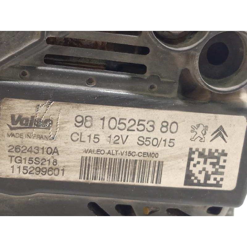 Recambio de alternador para peugeot 2008 (--.2013) style referencia OEM IAM 9810525380  TG15S218
