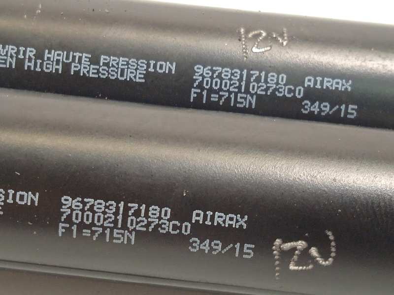 Recambio de amortiguadores maletero / porton para peugeot 2008 (--.2013) style referencia OEM IAM 9678317180  