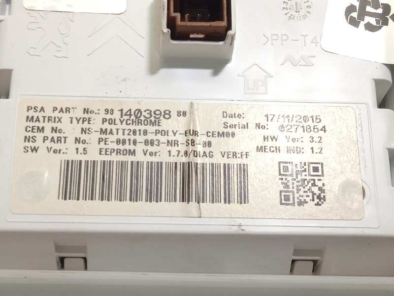 Recambio de cuadro instrumentos para peugeot 2008 (--.2013) style referencia OEM IAM 9814696580  9814039880