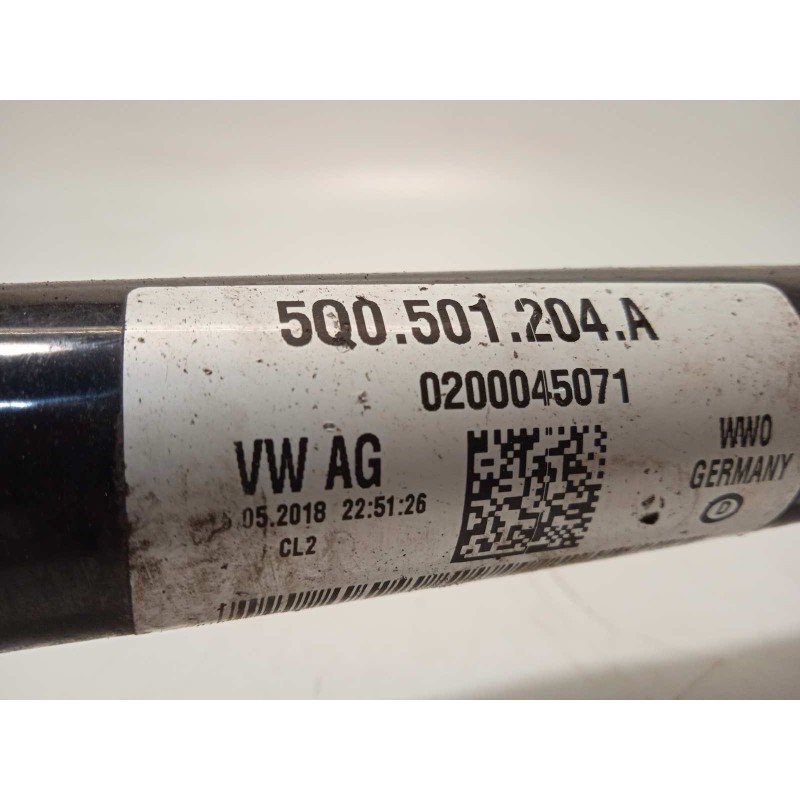 Recambio de transmision trasera derecha para seat leon st (5f8) cupra 300 4drive referencia OEM IAM 5Q0501204A  