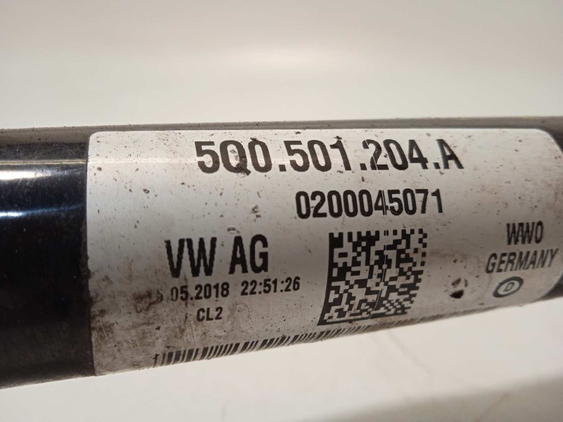 Recambio de transmision trasera derecha para seat leon st (5f8) cupra 300 4drive referencia OEM IAM 5Q0501204A  