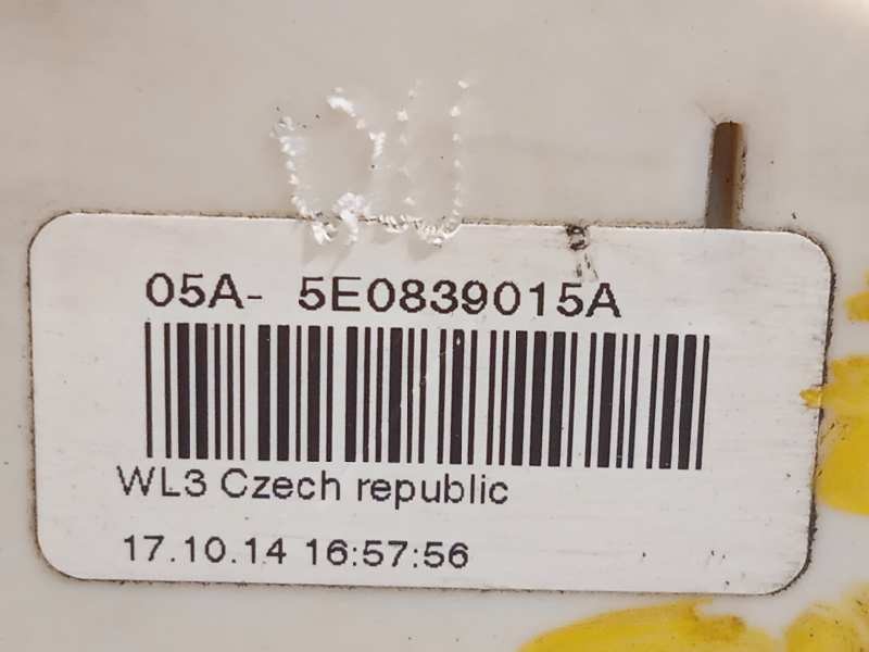 Recambio de cerradura puerta trasera izquierda para skoda yeti 1.2 tsi referencia OEM IAM 5E0839015A  