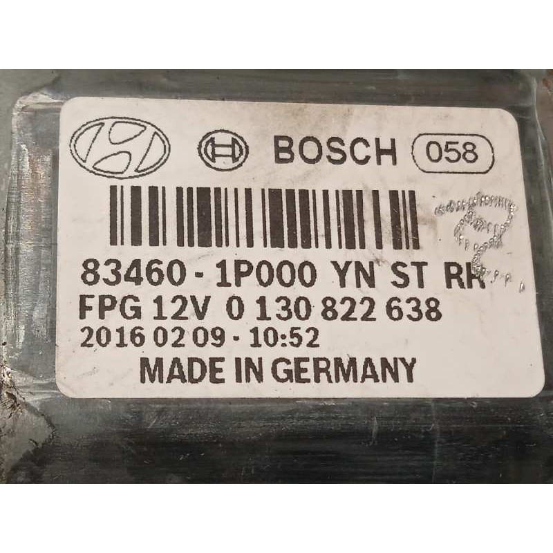 Recambio de elevalunas trasero derecho para hyundai ix20 1.6 crdi cat referencia OEM IAM 834801K010 0130822638 834601P000