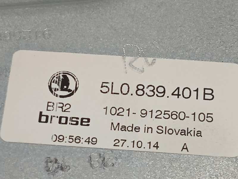 Recambio de elevalunas trasero izquierdo para skoda yeti 1.2 tsi referencia OEM IAM 5L0839401B  5L0959811A
