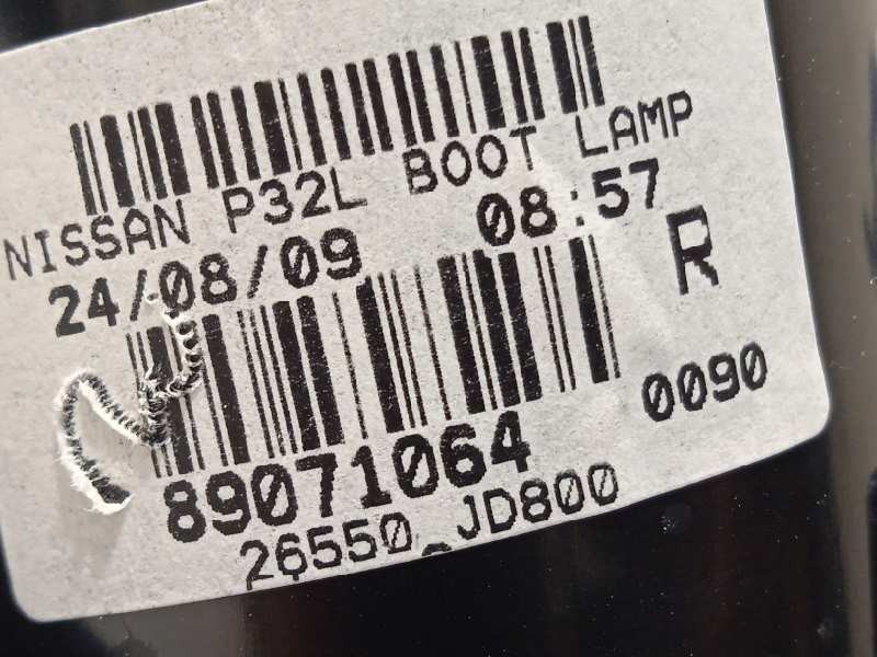 Recambio de piloto trasero derecho interior para nissan qashqai (j10) acenta referencia OEM IAM 26550JD800  