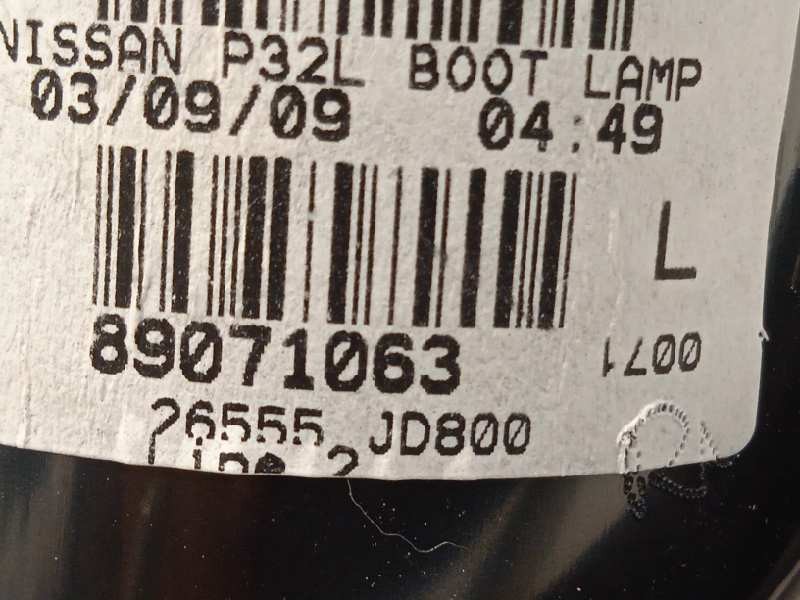 Recambio de piloto trasero izquierdo interior para nissan qashqai (j10) acenta referencia OEM IAM 26555JD800  